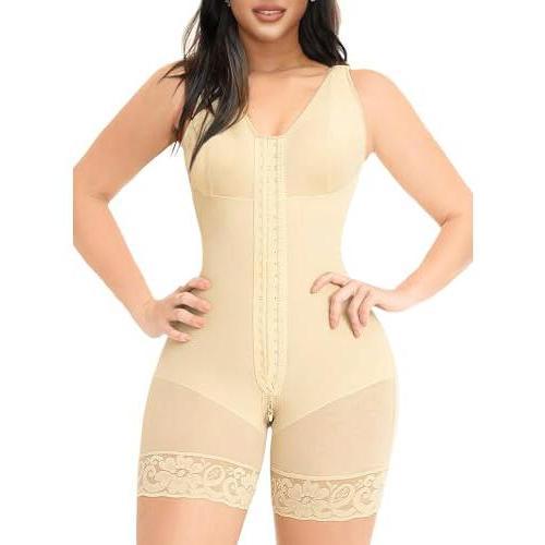 control shapewear Colombianas Shapewear for WomenTummy Control Post Surgery Full Body ShaperButt Lifter with Zipper Crotch