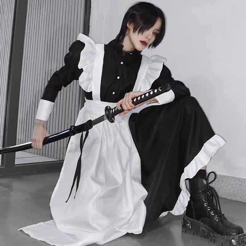 Long maid cosplay costume for men and women - Accessories Cosplay
