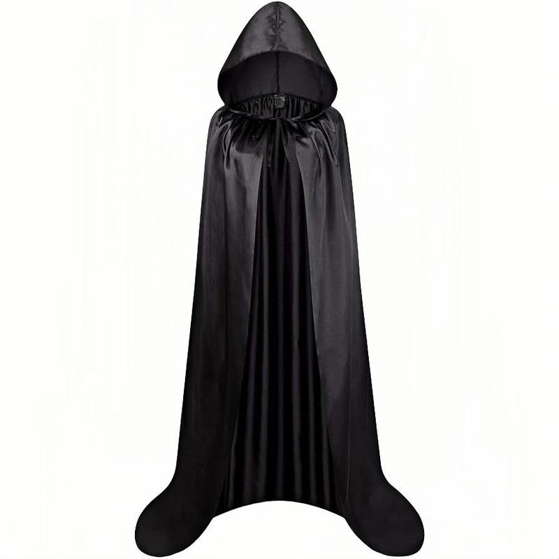 Witch & Death Role-playing Hooded Cloak, 1 Count Unisex Hooded Cloak for Halloween Party, Birthday Party, Family Gathering