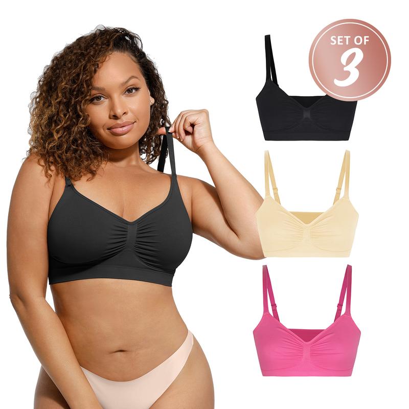 [3-Piece] FeelinGirl WIRELESS Bra  Viral Bralettes Bundle livestream#10
