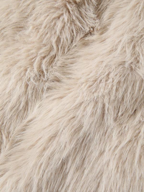 Women's Solid Color Faux Fur Vest Jacket, Elegant Fashion Sleeveless Open Front Outerwear for Daily Outdoor Wear, Women Clothing for Fall & Winter