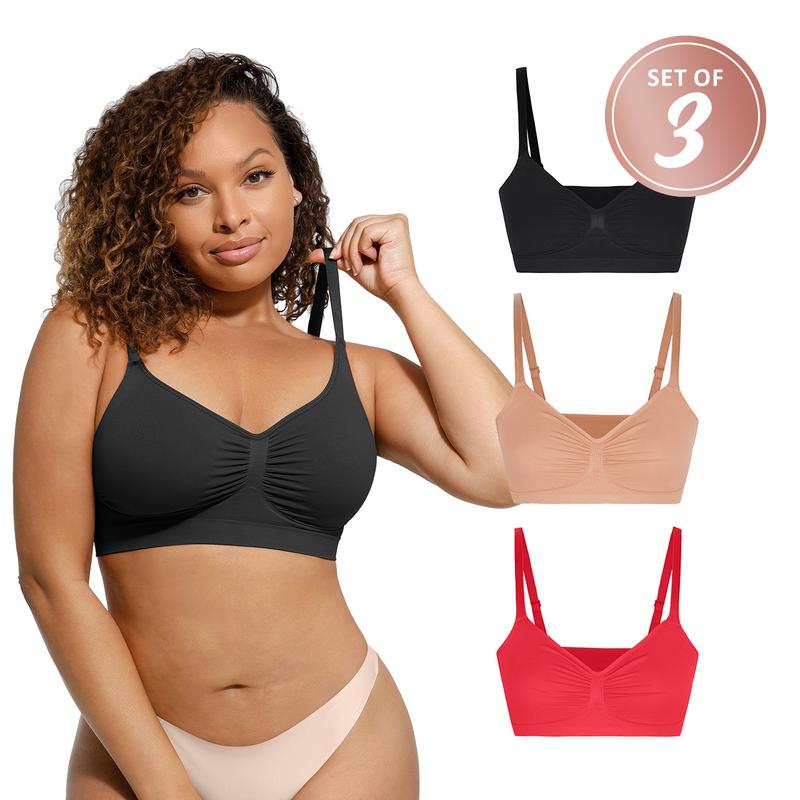 [3-Piece] FeelinGirl WIRELESS Bra  Viral Bralettes Bundle livestream#10