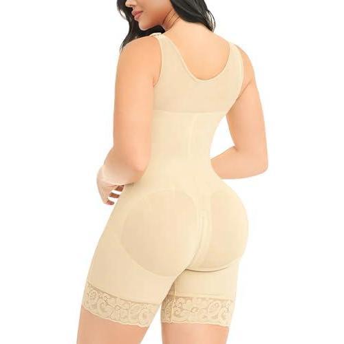 control shapewear Colombianas Shapewear for WomenTummy Control Post Surgery Full Body ShaperButt Lifter with Zipper Crotch