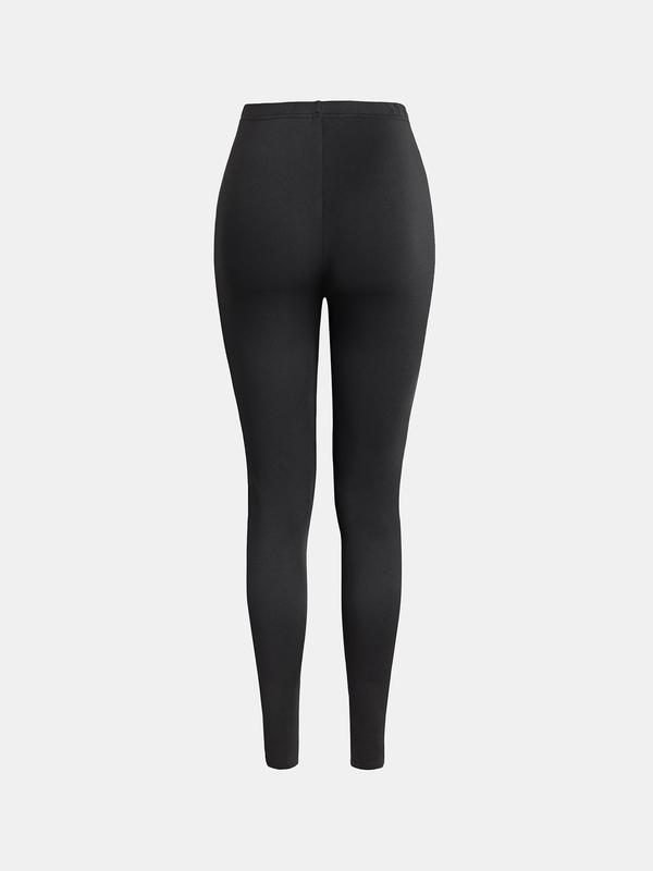 YOZY Women's Houndstooth & Plaid Print Elastic Waist Leggings, Casual Comfy Skinny Pants for Daily Wear, Ladies Bottoms for All Seasons