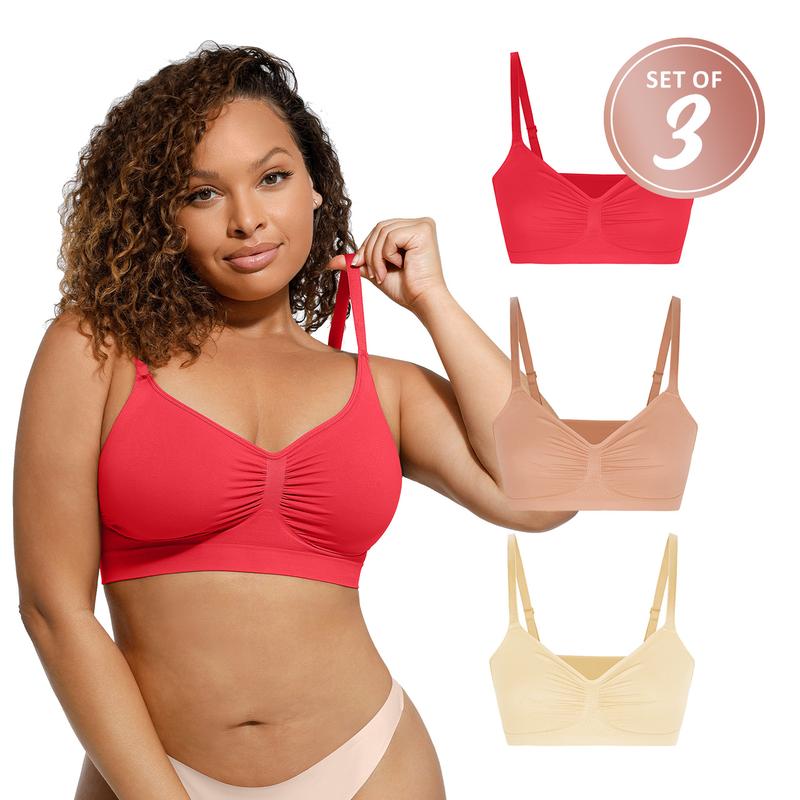 [3-Piece] FeelinGirl WIRELESS Bra  Viral Bralettes Bundle livestream#10