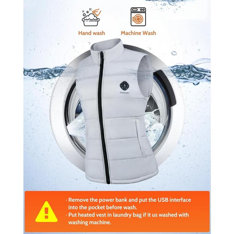 Women's Lightweight Heated Vest Smart Heating Vest-out, Heated Jackets Women, Battery Not Iluded