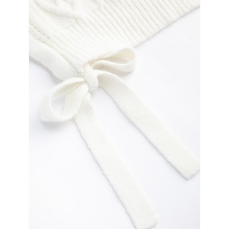 Cider [2 colors, size 2-26] Solid Cable Knit Vest