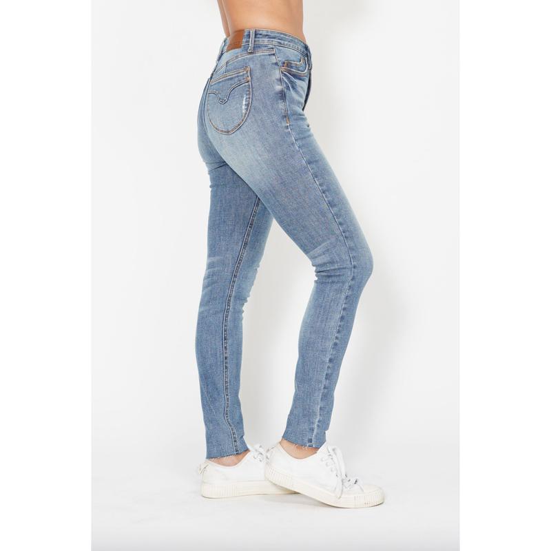 Judy Blue Tummy Control Shield Pocket Skinny Jeans
