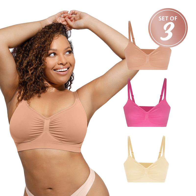 [3-Piece] FeelinGirl WIRELESS Bra  Viral Bralettes Bundle livestream#10