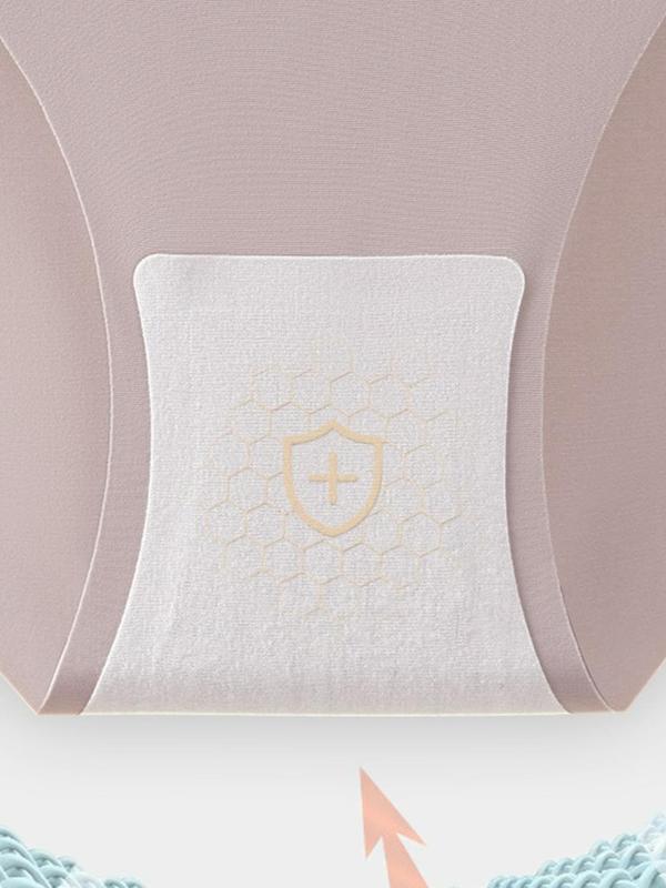 Women's Letter Print  High Waist Panty, Breathable Comfortable Seamless Knicker for Daily Wear, Women's Underwear for All Seasons