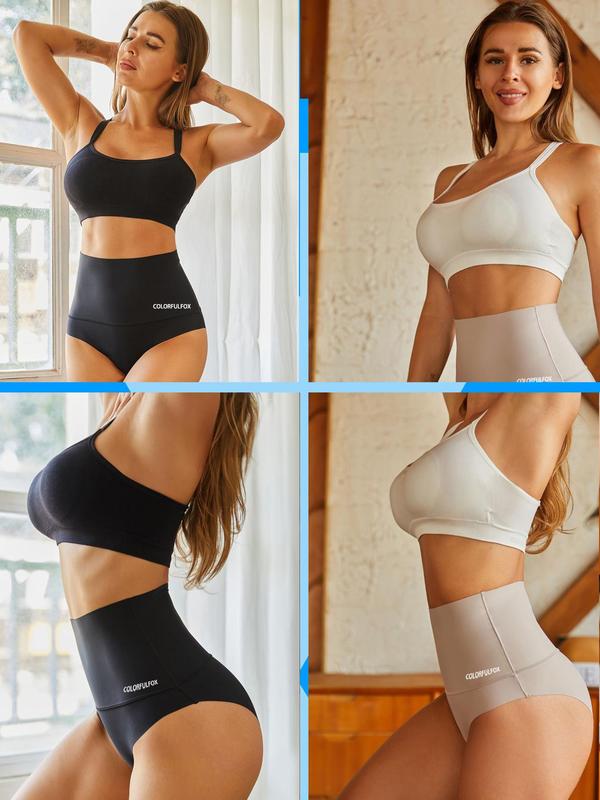 Women's Letter Print  High Waist Panty, Breathable Comfortable Seamless Knicker for Daily Wear, Women's Underwear for All Seasons