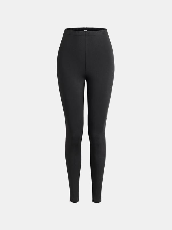 YOZY Women's Houndstooth & Plaid Print Elastic Waist Leggings, Casual Comfy Skinny Pants for Daily Wear, Ladies Bottoms for All Seasons