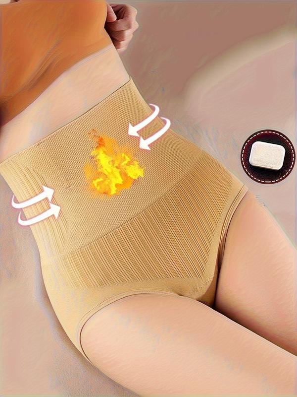 Women's Solid High Waist Panty, Tummy Control Butt Lifting Shapewear Panties, Underwear for Women, Comfy Breathable Knicker for Daily Wear, Underwear for All Seasons