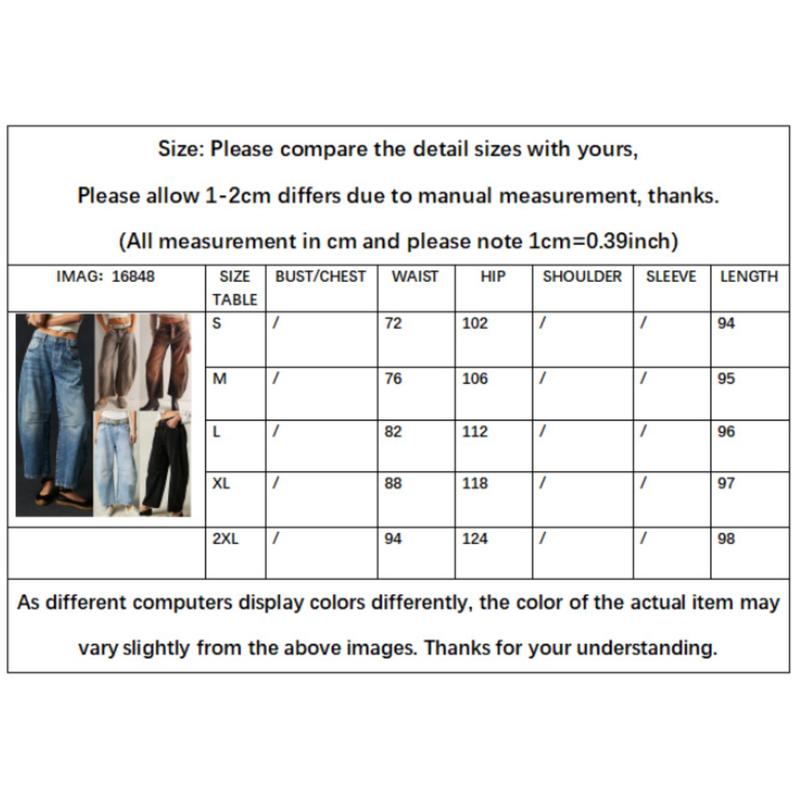 Womens Mid Rise Barrel Jeans Vintage Loose Wide Leg Jeans Cropped Denim Pants Y2k Baggy Boyfriend Jeans