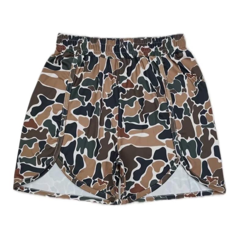Hi Waisted Women Camo shorts asal  pink