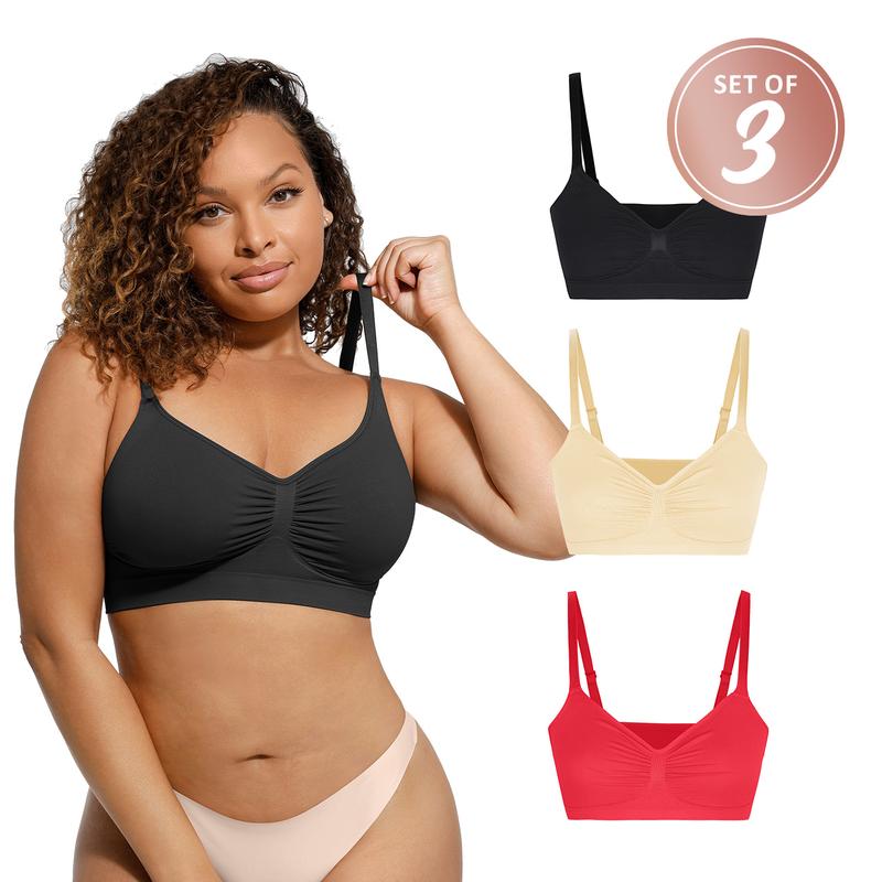 [3-Piece] FeelinGirl WIRELESS Bra  Viral Bralettes Bundle livestream#10