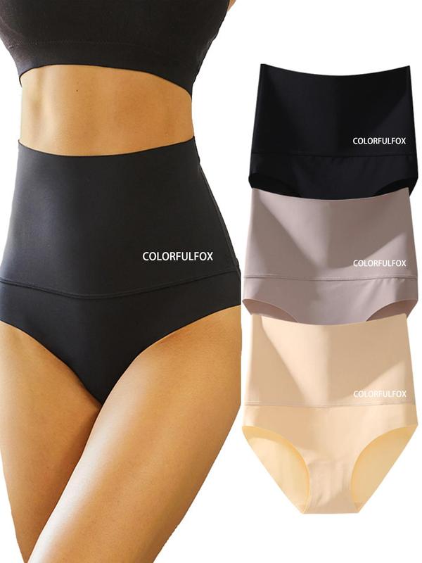 Women's Letter Print  High Waist Panty, Breathable Comfortable Seamless Knicker for Daily Wear, Women's Underwear for All Seasons