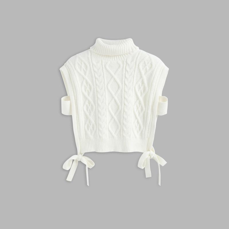 Cider [2 colors, size 2-26] Solid Cable Knit Vest