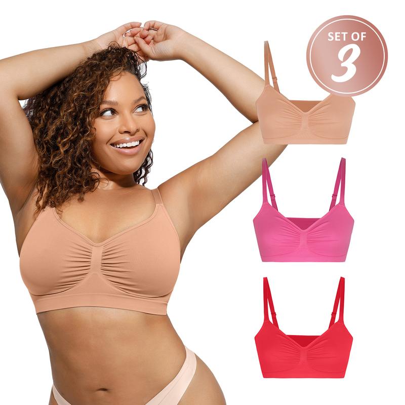 [3-Piece] FeelinGirl WIRELESS Bra  Viral Bralettes Bundle livestream#10