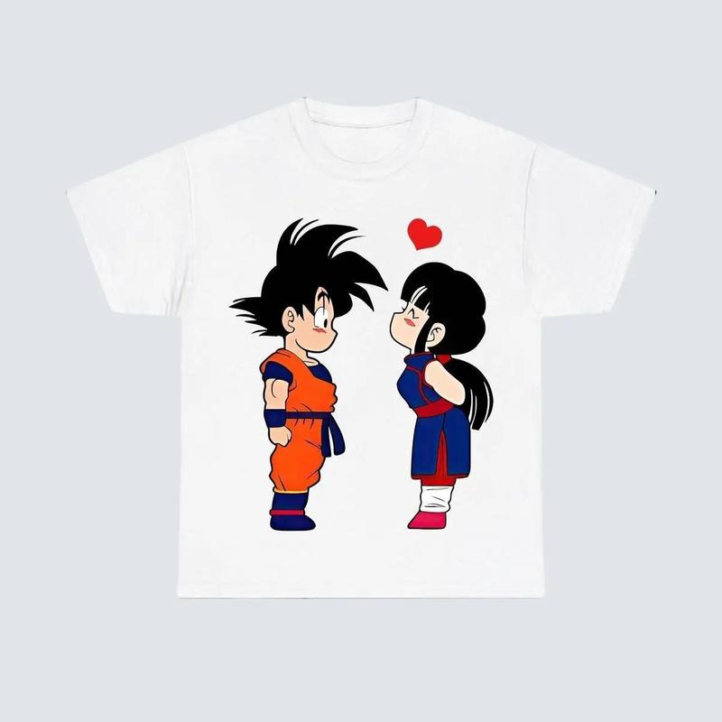 Gokuu And Chichii Shirt, Dragonn Ball Couple T-shirt, Gift For Her For Him, Gokuu Shirt, Dragonn Ball Z Fans Gift