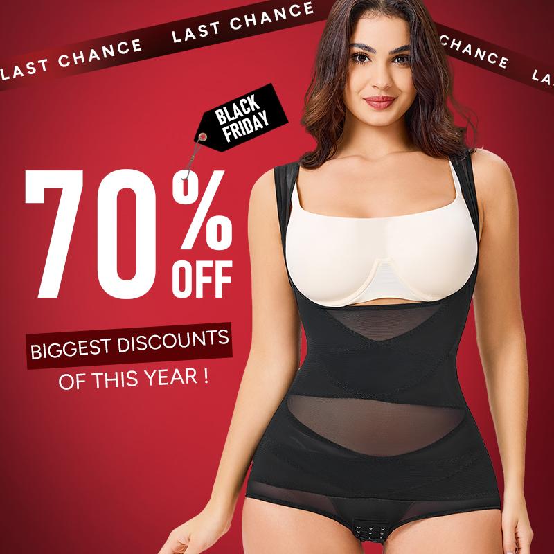 Nebility Women's Bodysuit Butt Lift Invisible Bodysuit