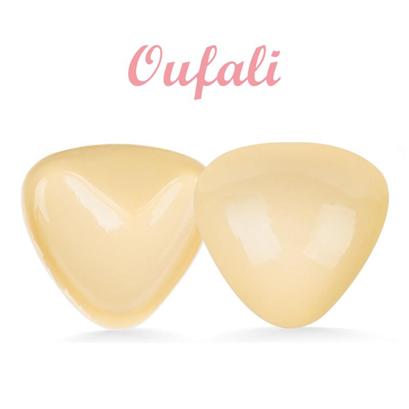OUFALI Push Up Sticky Inserts Double Sided Self Adhesive Bra Ultra Boost Invisible Bras Pad for Women