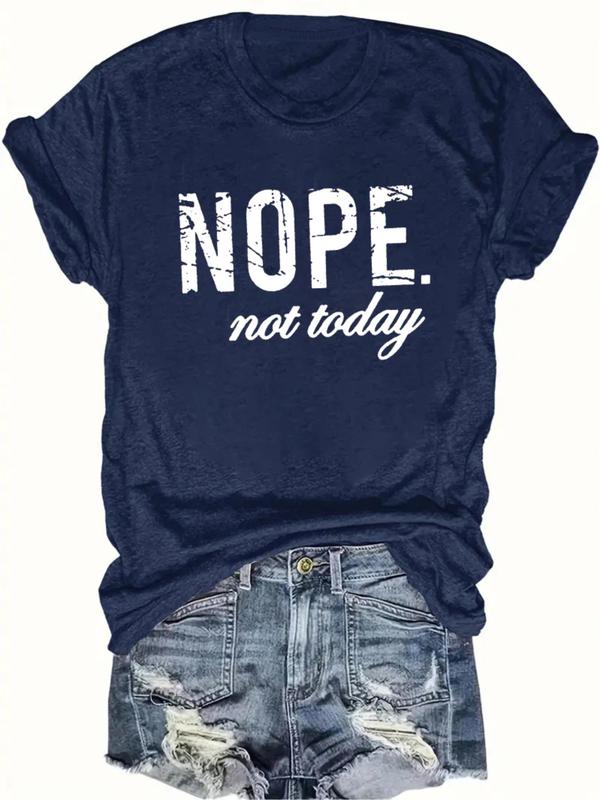 Women's Letter Print Round Neck Tee, Graphic Tees, Summer Clothes, Casual Comfort Short Sleeve Crewneck Top, Summer Outfits 2024, Lady Streetwear, Womenswear Back To School, Women's Tops, Vintage Graphic Tees