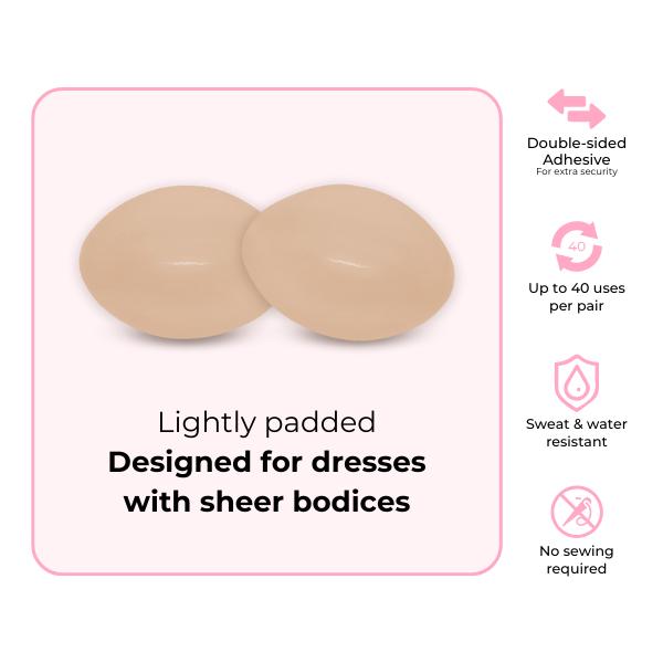 BOOMBA Subtle Lift - Patented Sticky Fashion Bra Inserts