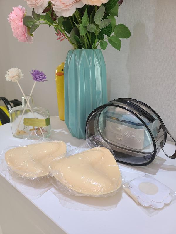 2024 Newest Double-Sided Sticky Bra InsertsAdhesive Bra Pads Push up Breast EnhancersPads Reusable Padded Ultra Lift Inserts Womenswear Accessories reusable covers Mini Rice Comfort Bridal