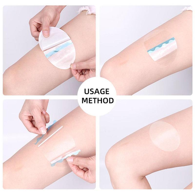 6pcs Transparent Inner Thigh Anti-wear Patch Tape, Disposable Invisible Leg Bandage, Anti-friction Pad