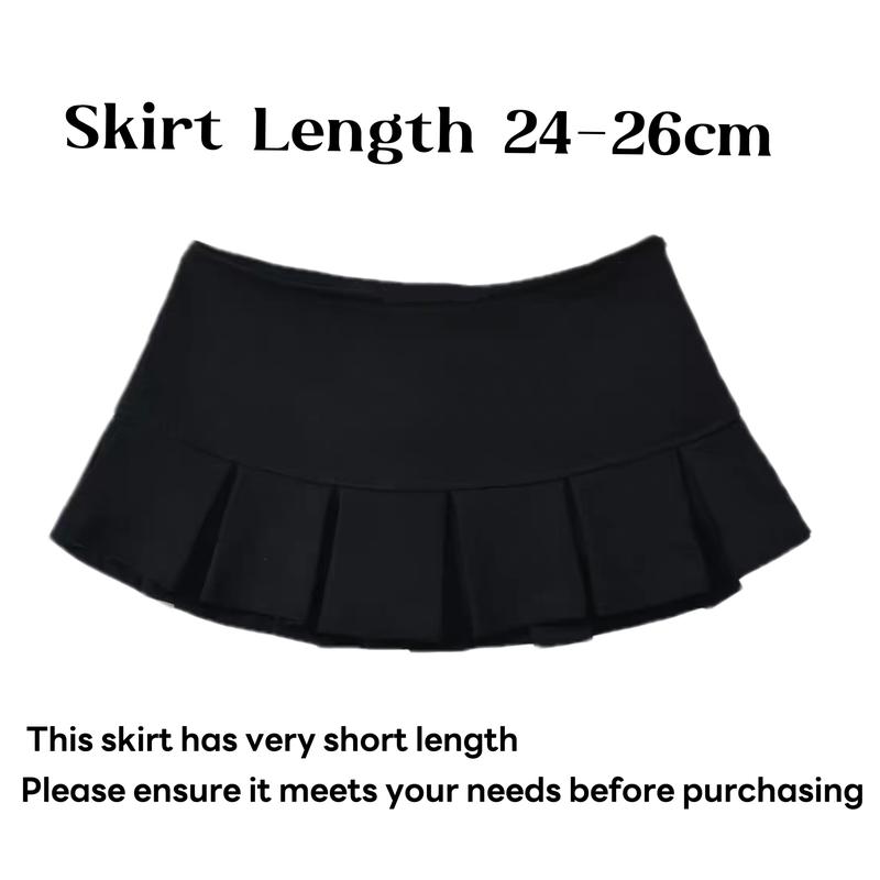Y2K Low Waist Pleated Mini Short Skirt --Vintage Sweet A Line Skirt