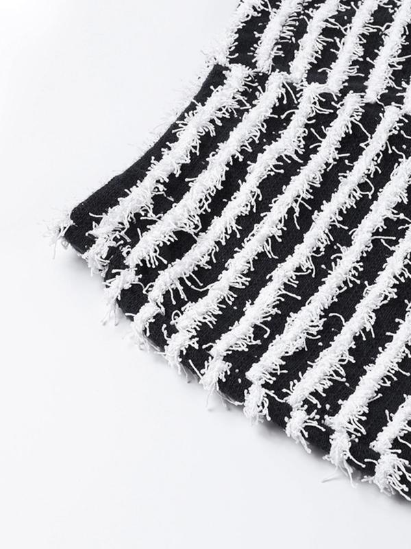 Women's Striped Print High Waist Stacked Pants, Casual Comfy Trousers for Summer, Fashion Women's Bottoms for Daily Wear