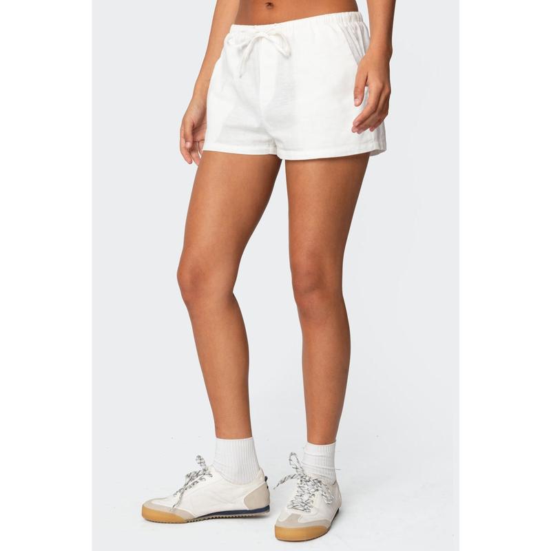 Leslie Linen Look Shorts