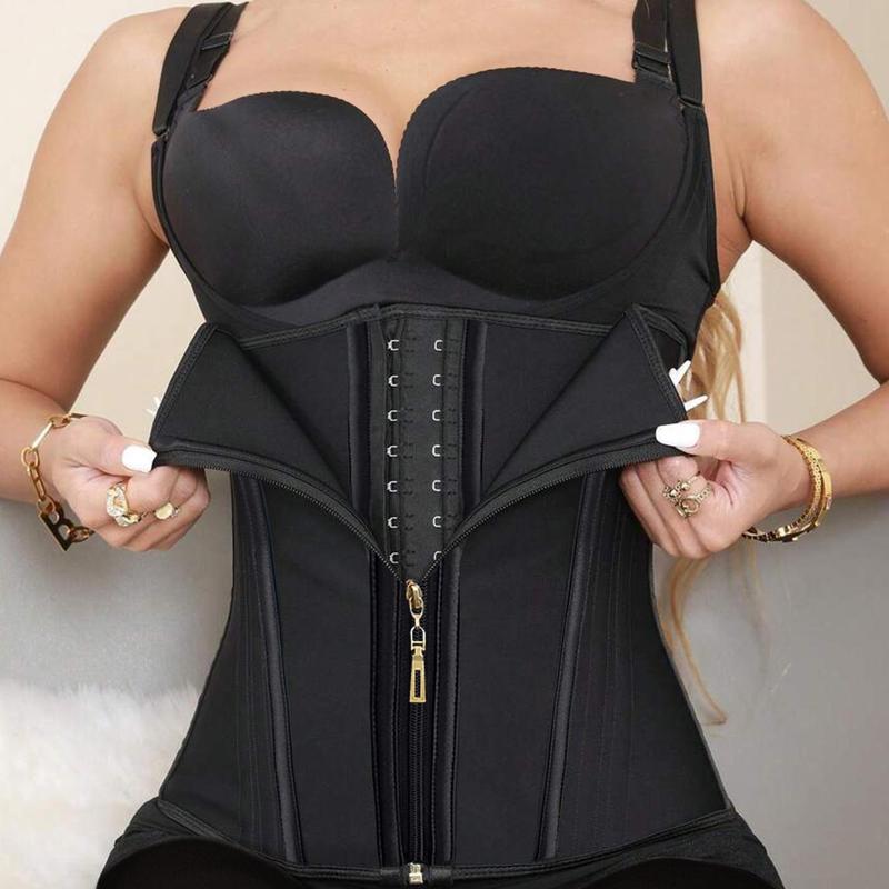 Women's Adjustable Zipper Girdle, 1 Count High Elasticity Tummy Tuck Shaping Belt, All Season Women's Belly Controller, Fitness Equipment, Christmas Gift