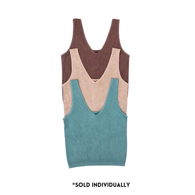 Immediately Yes Stonewashed Seamless Tank