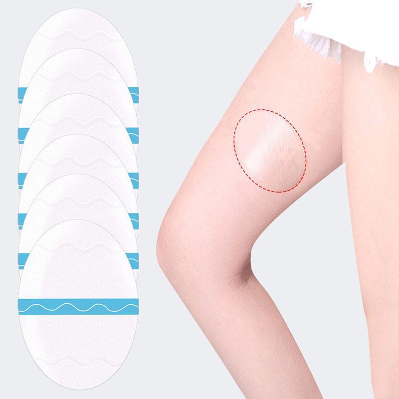 6pcs Transparent Inner Thigh Anti-wear Patch Tape, Disposable Invisible Leg Bandage, Anti-friction Pad