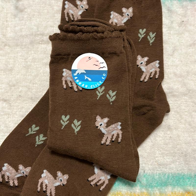 Deer Patterned Socks