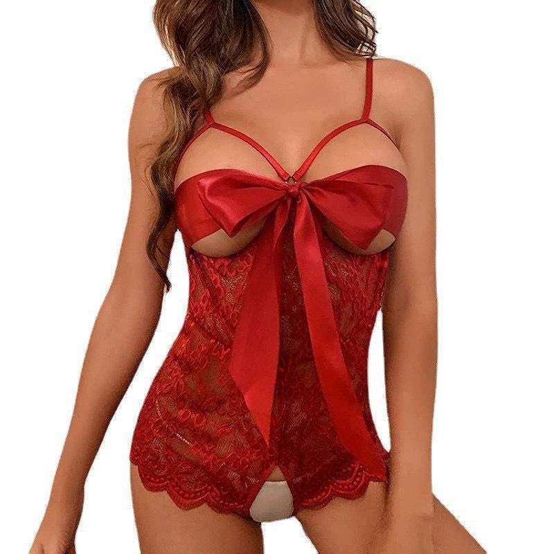 Sexy Lingerie Sexy Siamese Underwear Lace Hollow-out Tight Underwear Hot Wholesale Fabric Women