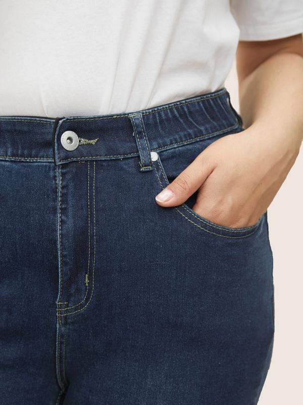 BloomChic Skinny Very Stretchy High Rise Dark Wash Gap Proof Jeans