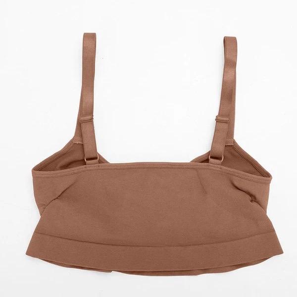 3 in 1 Wireless Women's Bra - No Wire Bralette for Everyday Comfort - Black, Brown and Pink - Womenswear