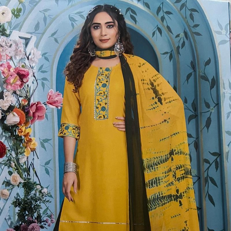 Plazo Three Pcs  Traditional Womenswear Dress