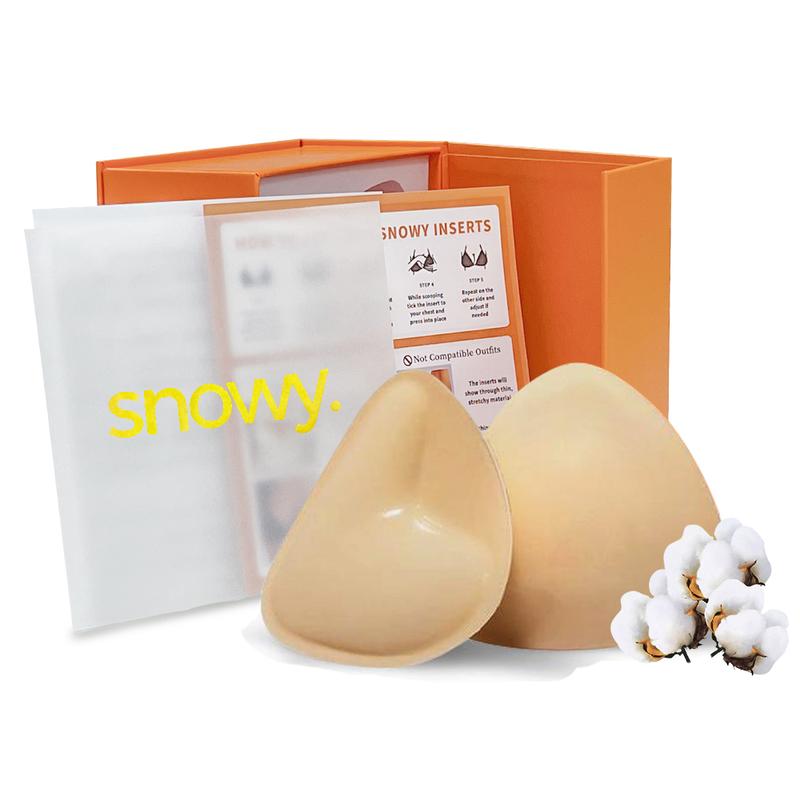 Snowy Sticky Cup Inserts - Instant Boost Double Sided Adhesive Bra Cup for Women,Fitted Fitted Underwear Lady Comfort Clothing Accessories Womenswear brand covers push up swim inserts bikini insert seamless sticky