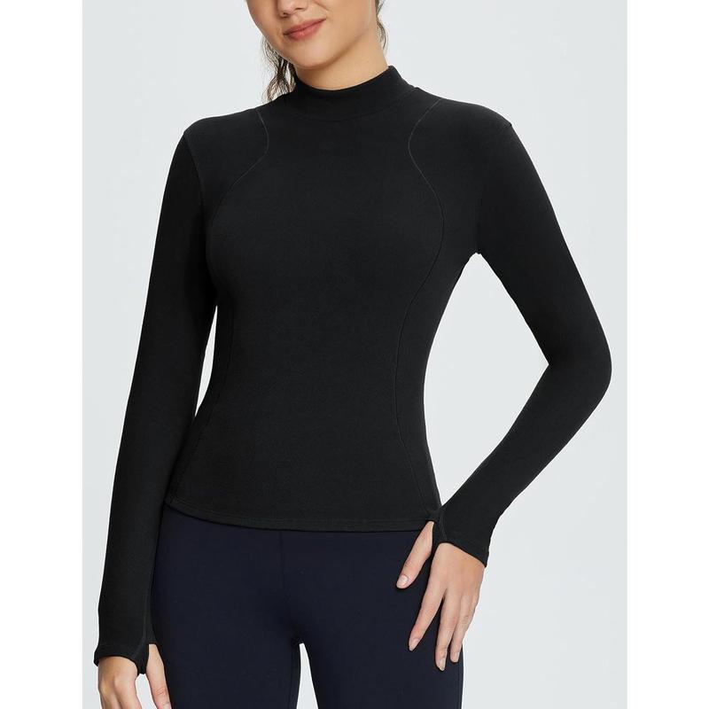 [BLACK FRIDAY SALES]BALEAF Women's Turtleneck Thermal Tops Long Sleeve Shirts Fleece Lined Cold Weather Gear