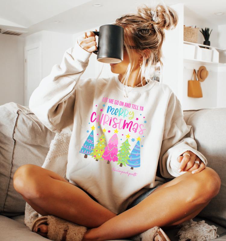 Patience Wolfe Christmas sweatshirt