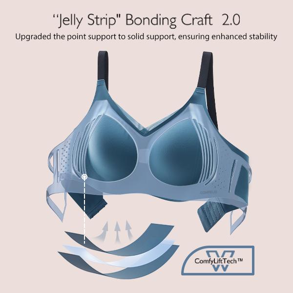 COMFELIE Women's Wireless Bra ,Comfort Bralettes No Underwire with Support Seamless Bra Underwear EB001