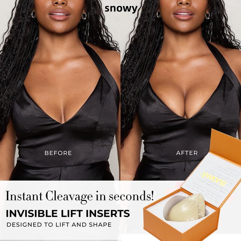 Snowy Sticky Cup Inserts - Instant Boost Double Sided Adhesive Bra Cup for Women,Fitted Fitted Underwear Lady Comfort Clothing Accessories Womenswear brand covers push up swim inserts bikini insert seamless sticky