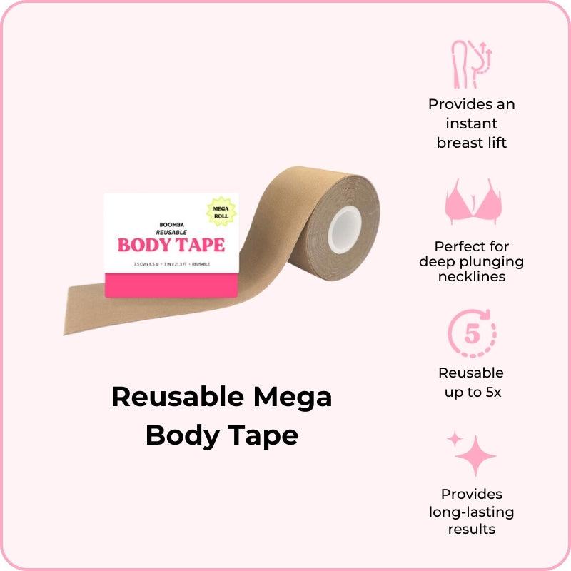 Women's Body Tape for Comfortable and Flattering Look - Reusable Body Tape For Womenswear & Dresses. The Perfect Fashion Accessories