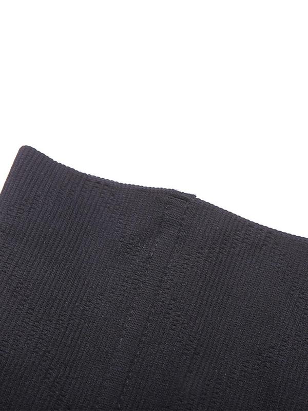 Plus Size Solid Steel Boned Waist Trainer, Breathable Seamless Waist Cincher, Women's Shapewear Belt for Tummy Control