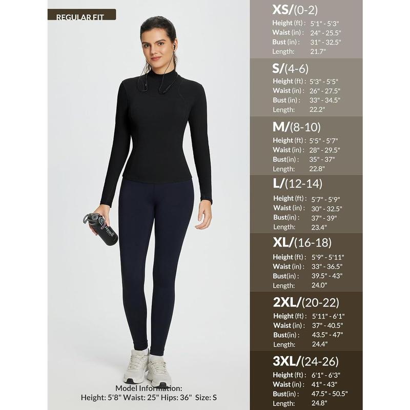 [BLACK FRIDAY SALES]BALEAF Women's Turtleneck Thermal Tops Long Sleeve Shirts Fleece Lined Cold Weather Gear