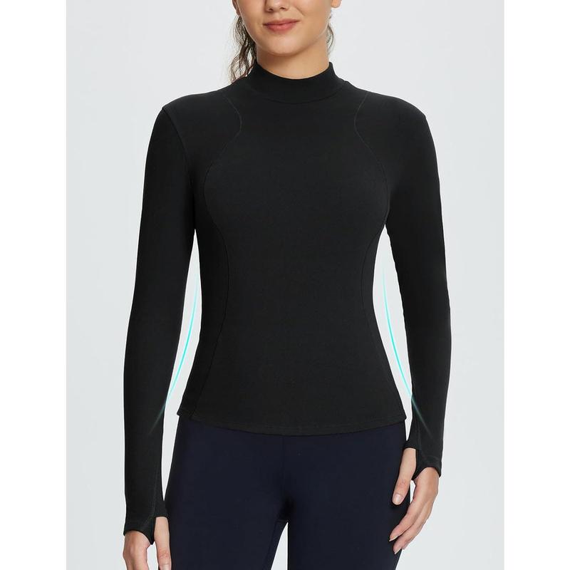 [BLACK FRIDAY SALES]BALEAF Women's Turtleneck Thermal Tops Long Sleeve Shirts Fleece Lined Cold Weather Gear